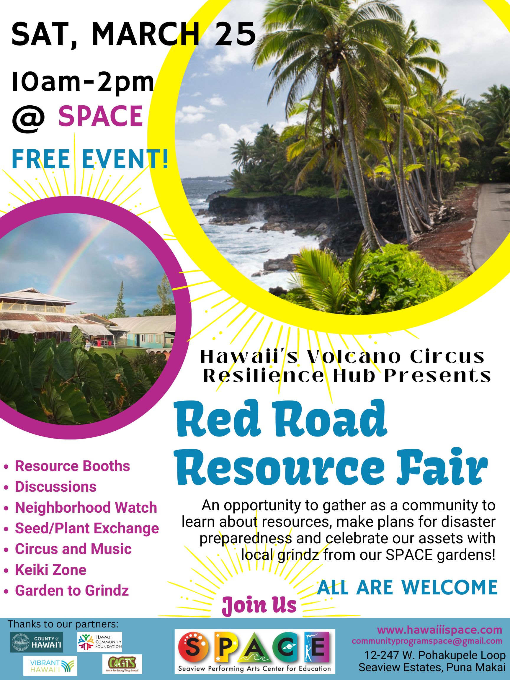 Introducing: Hawaii’s Volcano Circus Red Road Resilience Hub!